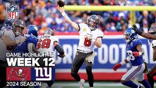 Tampa Bay Buccaneers vs. New York Giants | 2024 Week 12 Game Highlights