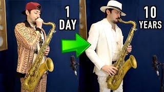 1 Day vs 10 Years of Playing Sax 