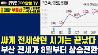 백만불TV] 부산부동산 - 부산아파트 전세가 상승전환! 4천세대 대단지 입주에도 전세가는 안떨어져..