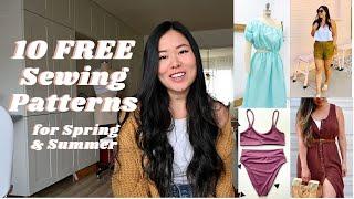 10 Free Sewing Patterns for Spring & Summer | EASY For Beginners