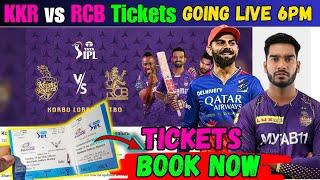 KKR vs RCB Tickets Reopening Today at 6 PM on Bookmyshow.KKR vs RCB Eden Tickets Book Now on BMS