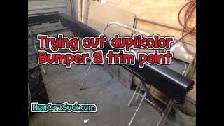 How to paint plastic trim using Duplicolor Trim & Bumper paint on the 1994 Honda Accord Review