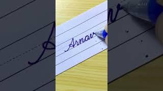 “Arnav” Beautiful name in Cursive writing | Handwriting | Calligraphy | with Gel pen | by i Write