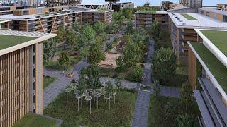 Projet d'un "Eco Quartier" | Vidéo Animation 3D réalisée avec Lumion 2023