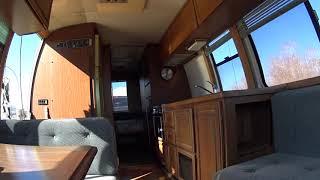 Original Folding Dining Table inside 1978 GMC Palm Beach Motorhome