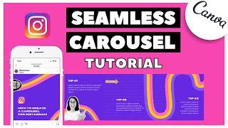 How to create a seamless INSTAGRAM CAROUSEL with canva