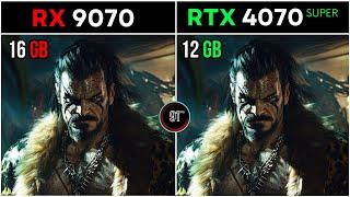 RX 9070 VS RTX 4070 SUPER : TEST IN 20 GAMES  AT 1080P - 2K - 4K