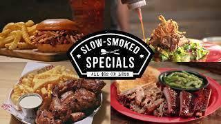 Slow-Smoked Specials: All for $12 or Less Every Monday to Friday