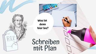 Schreiben mit Plan