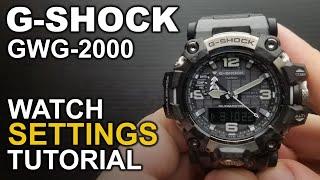 Gshock GWG 2000 - Watch settings tutorial - module 5678