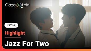 a dream-like scene takes an unexpected turn in Korean BL Series "Jazz For Two" 