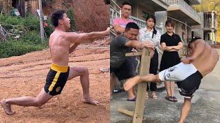 Kung Fu guy practiced hard for 20 years and broke a stool with just one kick