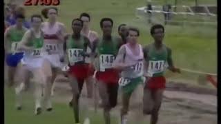 Atletismo :: Carlos Lopes campeão do Mundo de Corta Mato em 1985, Lisboa