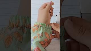 How to sew elastic sleeve in 1 minute? #shorts #viral