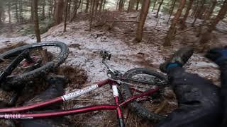 Winter hardtail laps on local lines | MTB | POV