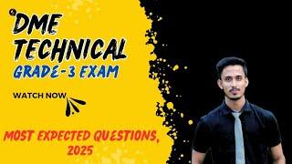 DME EXAM 2025 || TECHNICAL || NON-TECHNICAL EXAM || STUDY WITH AKASH