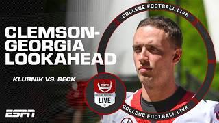 How will Cade Klubnik & Carson Beck look in the Clemson vs. Georgia game? | College Football Live