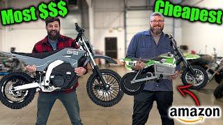I Bought Amazons Cheapest & Most Expensive Electric Dirt Bikes