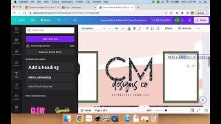 Tutorial on How to Create a Youtube Intro using an Etsy Branding Kit and Canva