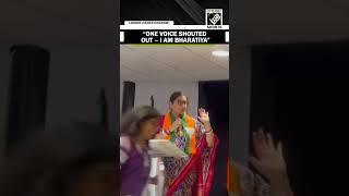 “One voice shouted out – I am Bharatiya” Smriti Irani celebrates in UK NDA’s third Lok Sabha victory