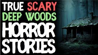 True Deep Woods Scary Horror Stories for Sleep | Black Screen with Rain Sounds