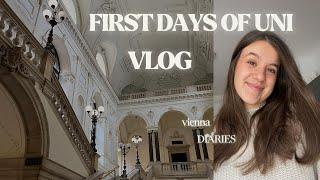 first days of Uni I Wien Vlog I Vienna diaries I ersten Uni Tage in Wien