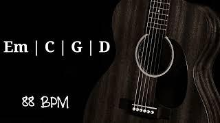 Acoustic Guitar Loop Strumming 88 BPM [ Em C G D ]