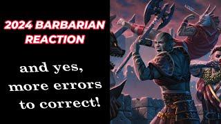 2024 Player's Handbook: The Barbarian and what they got wrong D&D5e