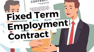 Contract of Employment template - Fixed Term Employee