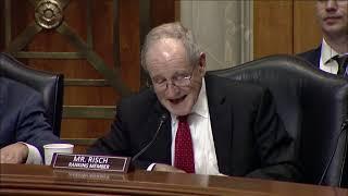 Risch Statement at Nominations Hearing for Deputy Secretary of State for Management & Resources