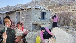 Documentary on Nomadic Life:A Quiet Day at Parisa's House; When Love Built the Roof of Rocky's House