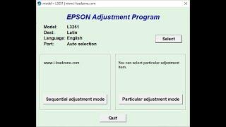 How to Reset Epson L3251 With Resetter