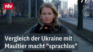 Vergleich der Ukraine mit Maultier macht "sprachlos": Kriewald zu unwägbarem US-Verhalten