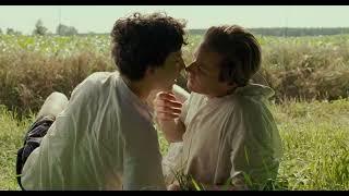 Elio kissing Oliver first time : Call Me By Your Name