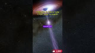 Earth Time vs Black Hole Time #Earth #blackhole #space #cosmos #shorts
