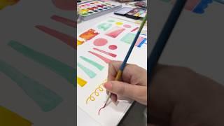 Designing a watercolor birthday print  #watercolor #watercolordesign