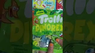 Candy Opening Video, Trolli Dinorex, more chocolates, mouth watering video #shorts