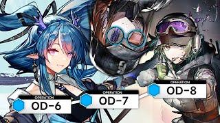 【Arknights】 OD-6, OD-7, OD-8 Ling 1~2ops | Farming & Trust Guide