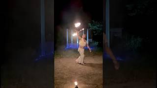 Fire contact staff  #fireperformance #fireperformer #contactstaff #fire #flowart #tech #shorts