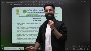 NEET 2024 Re-Exam  NTA OFFICIAL UPDATE on Paper LEAK | Wassim Bhat