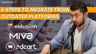Six Steps to Migrate from an Outdated eCommerce Platform (Volusion, 3dcart, Miva) - Migration Guide