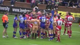 Leeds Rhinos And Wigan Warriors Fight Amongst Themselves After A Huge Tackle 30/07/2010 HD