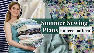 Summer Sewing Plans ️ (+ a free beginner pattern!)｜2024