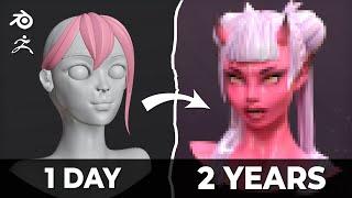 My 2 year progress in 3D | Blender & Zbrush