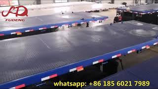 China 32tons flatbed trailers 40tons flat deck trailer 34tonnes flat bed trailers ready to shipping