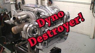 Dyno Destroyer!  2200 HP Mirror Turbo Chevy 632 BBC.  Nelson Racing Engines.  NRE TV Episode 203.