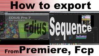 How to export Edius Sequence II Edius Timeline II Edius Project II AFF  file Export II Creative Soft