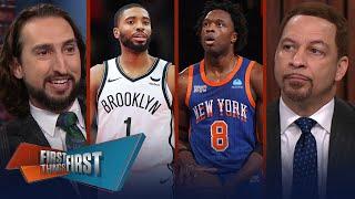 Knicks acquire Mikal Bridges & re-sign OG Anunoby to 5yr, $212M deal | NBA | FIRST THINGS FIRST