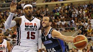 USA vs Argentina 2012 Olympics Men's Basketball Exhibition FULL GAME HD 720p