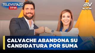 Mishelle Calvache abandona candidatura a la Vicepresidencia por SUMA | Televistazo 7PM #ENVIVO